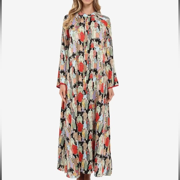 Natori Dynasty Zip Caftan - Picture 1 of 9